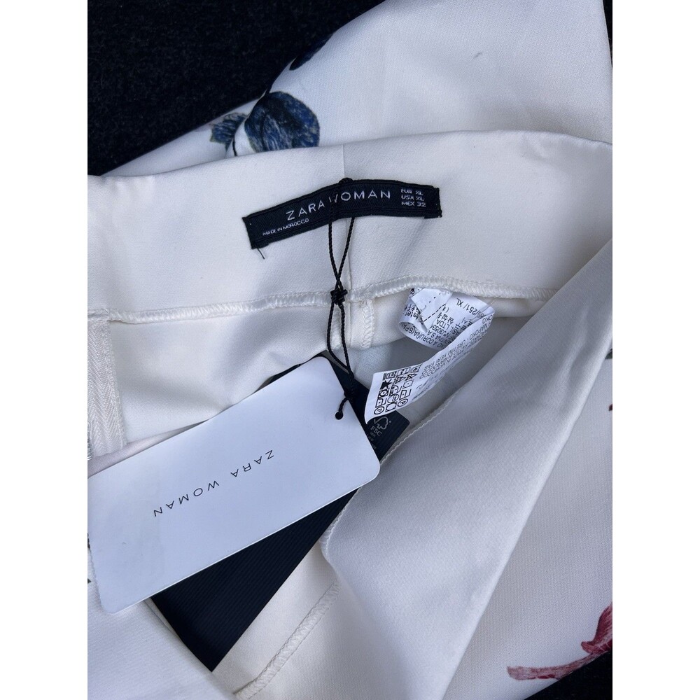 NWT ZARA Floral Printed Front Pleat Midi Skirt Size XLarge - Picture 5 of 10